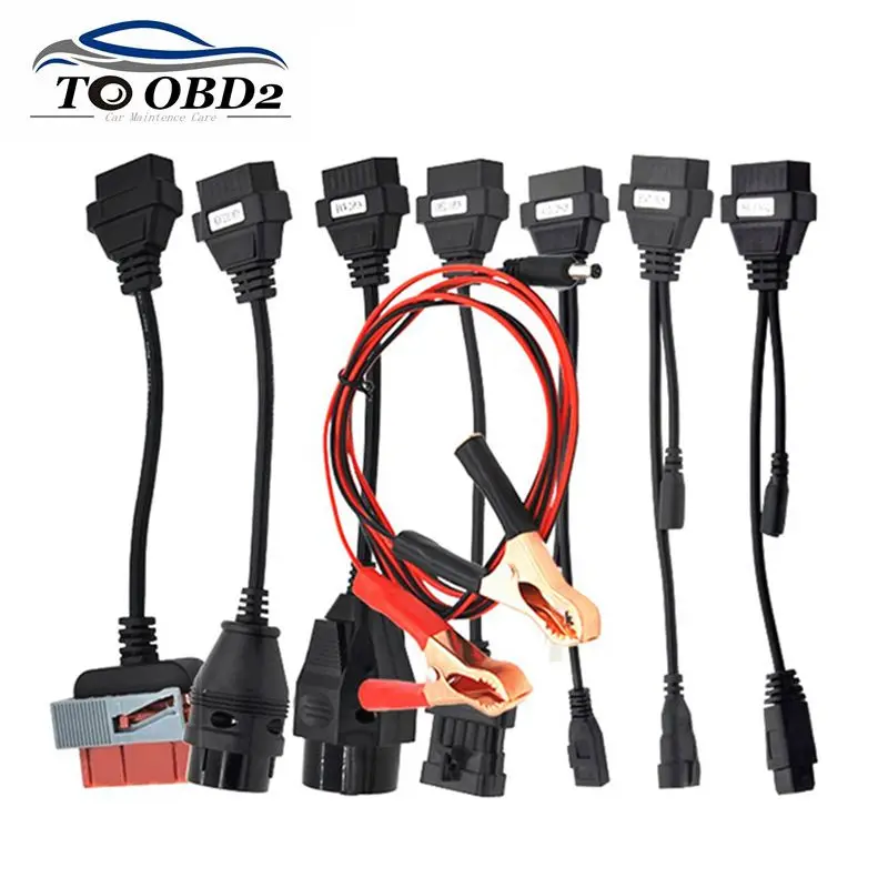 

High Quality Newest Full Set 8 PCS Car Cables for TCS Pro Multidiag Pro OBD2 Diagnostic Connector Line