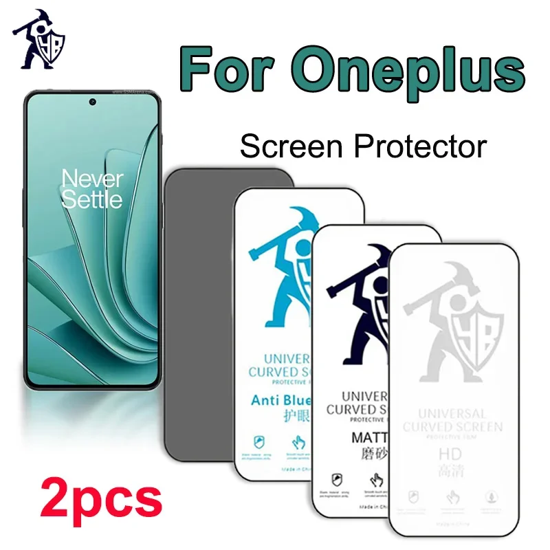 

Screen Protector For Oneplus 5 6 7 8 9 10R 11 Pro N10 N20 5G Nord 2T HD/Matte/Blueray/Privacy TPU Film For Oneplus ACE Racing 2