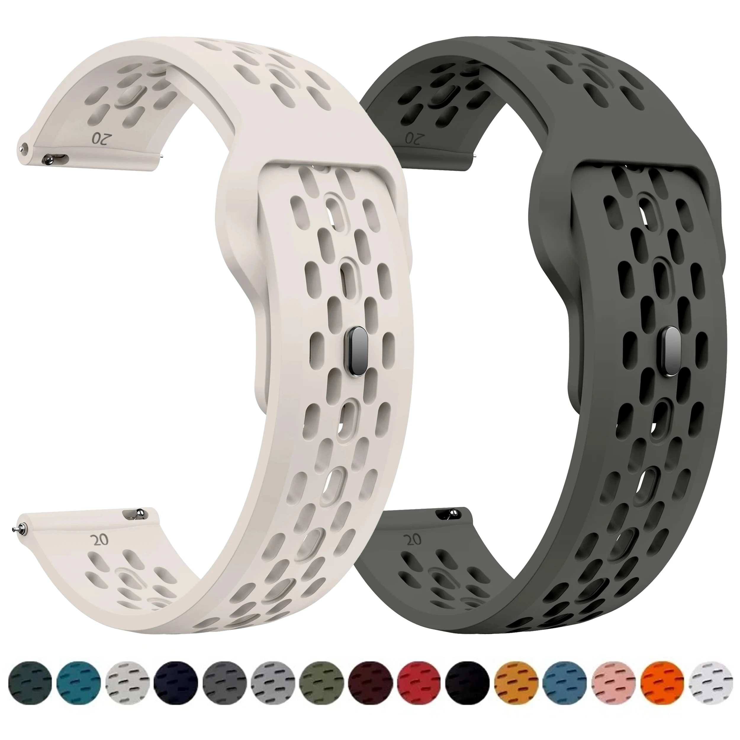 18 20 22mm Silikonarmband für Garmin Forerunner 170 70 970 570 47/42mm 265 165 55 Venu 4 45/41mm Armband Garmin Active 6 5 Band
