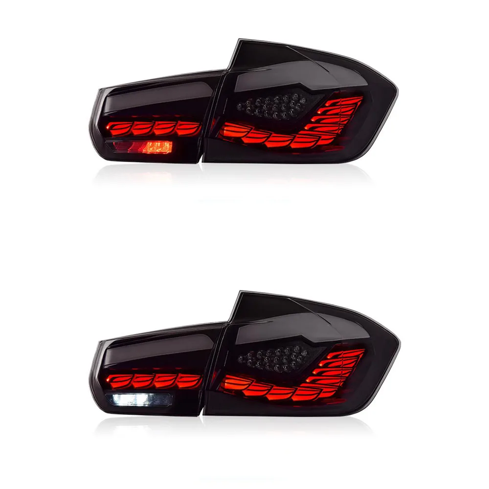 

For BMW 3 Series F30 Dragon Scale LED Tail Light Assembly 12-18 F35 Modified LED Running Turning Tail Lights