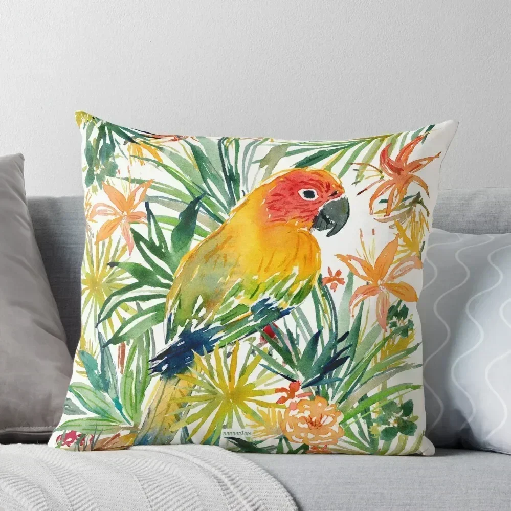 SONIA THE SUN CONURE Throw Pillow Sofa Covers Plaid Sofa sleeping pillows pillowcases for sofa cushions pillow