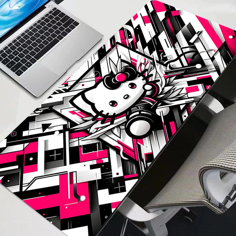 

Mousepad Rubber Mouse Pad Gaming H-hello Kitty Accessories PC Gamer Cabinet Carpets Office Computer Desk Mat Keyboard Pads