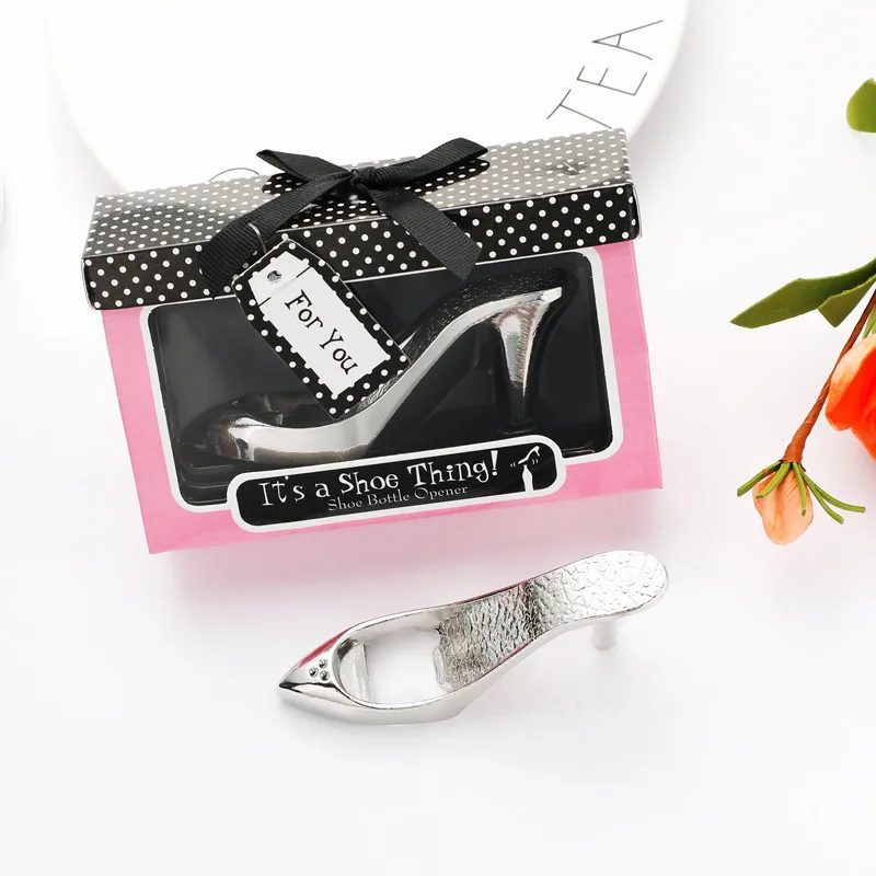 10pcs Creative High Heels Beer Bottle Opener Wedding Birthday Return Gifts Metal Romotional Reward Supplies