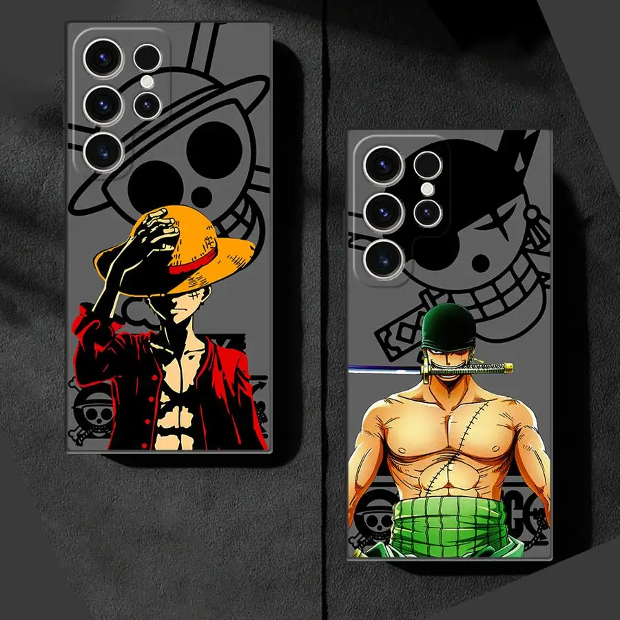 

Funda Phone Cover Case for Samsung Galaxy S20 S21 S23 FE S22 S24 Plus S25 Ultra S9 Anime One P-Piece Zoro Luffy