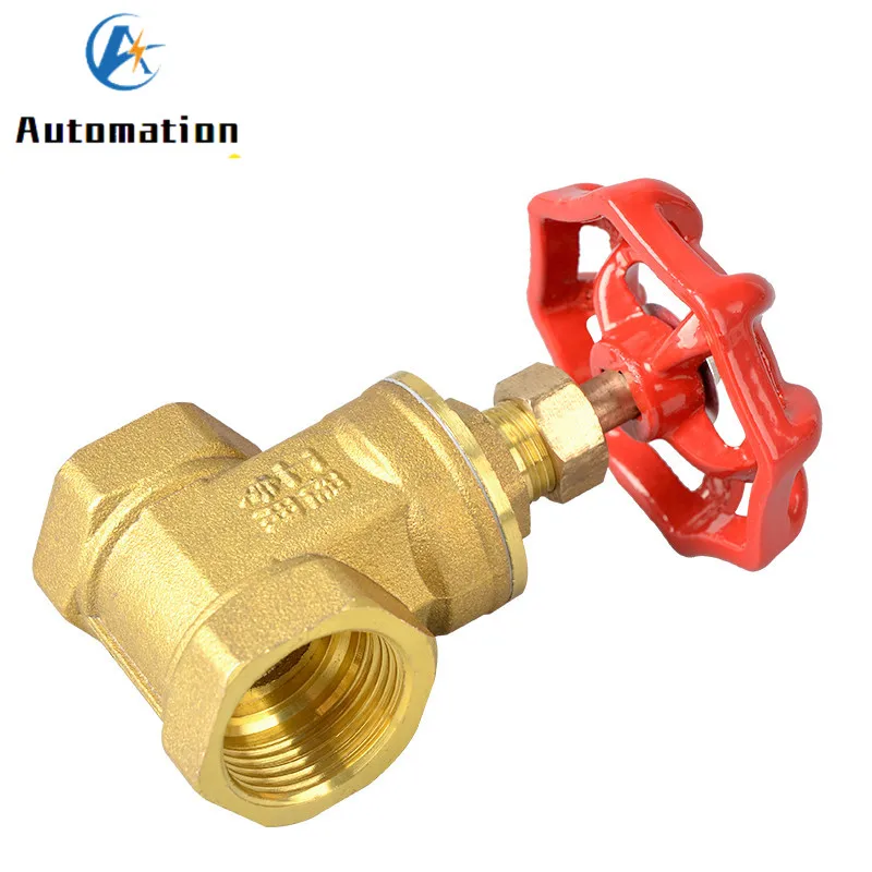 Brass Gate Valves female Thread 1/8 1/4 3/8 1/2 3/4 1 1-1/4 Tap Water Valve Switch Valve Internal Thread Gate valves