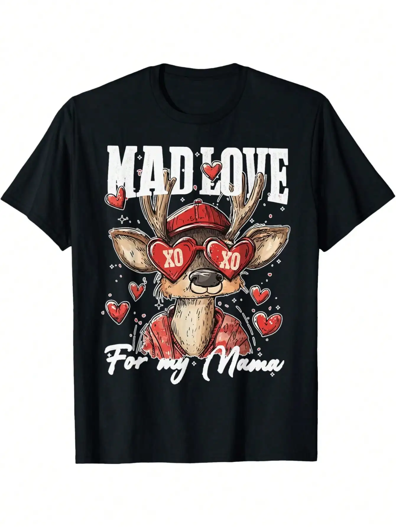 

EWH Valentines Hunting Deer Hunter Mad Love For Mama T-Shirt