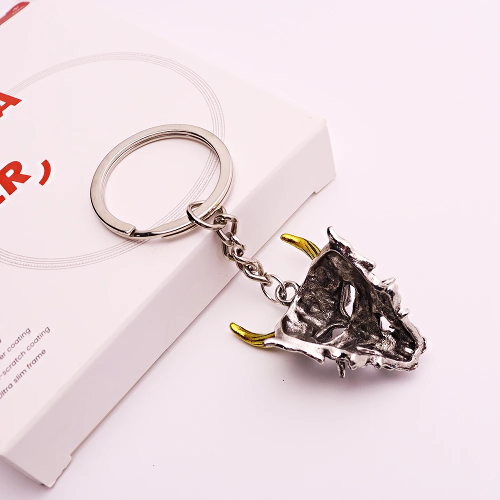 1 piece samurai keychain Japanese samurai oni mask cabochon keychain Bag Car key chain Ring Holder Charms keychains Gifts