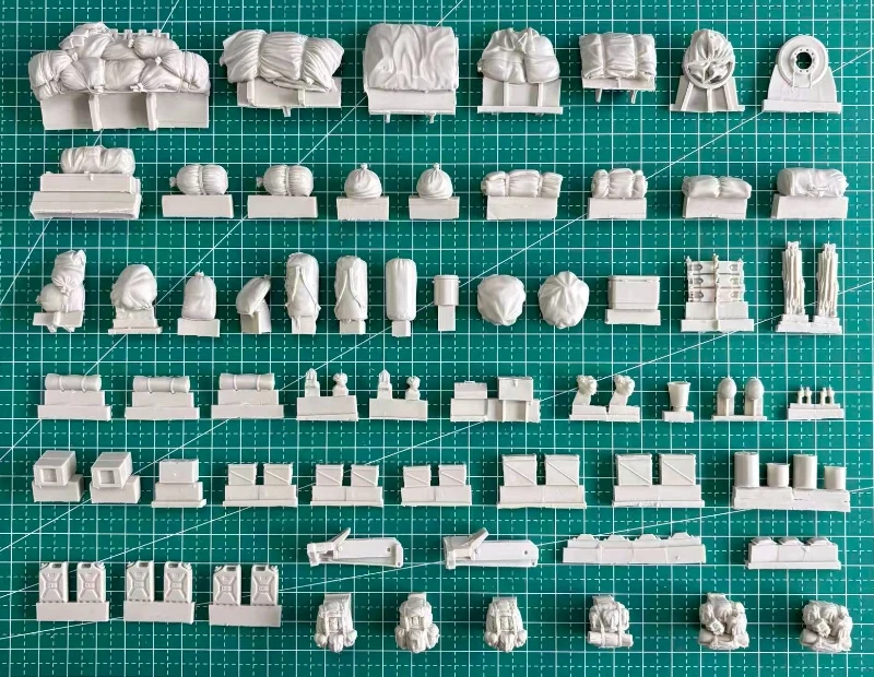 1/35 スケール ダイキャスト樹脂モデル組み立てキット M60A1 主力戦車収納セット (戦車なし) 未組立・未塗装