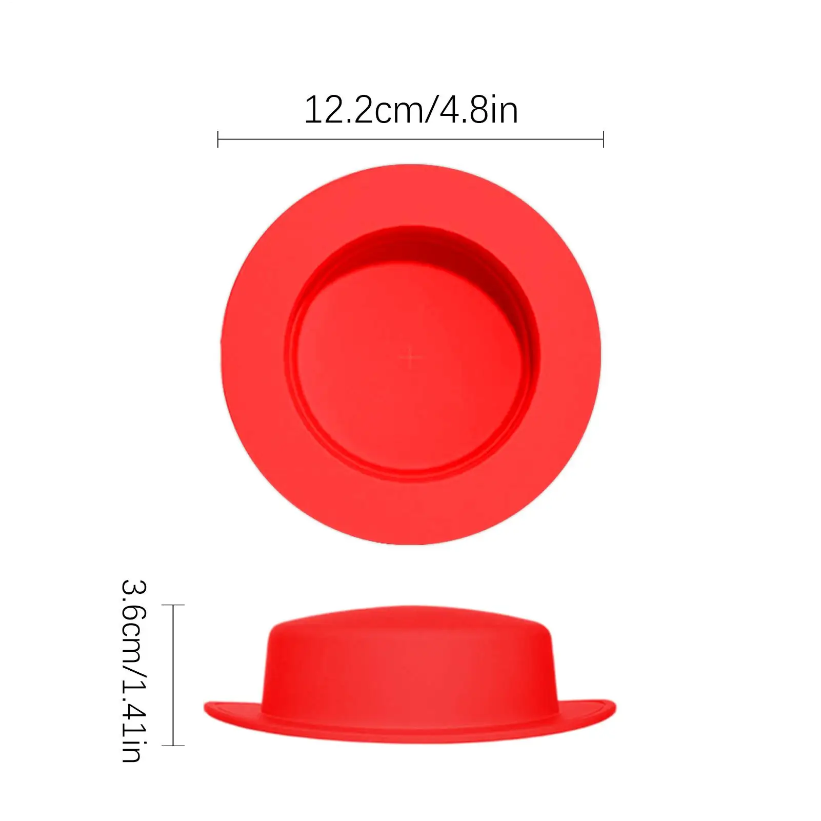 Silicone Cup Covers Hat Design Airtight Kitchen Gadgets Reusable Mug Cover Sealing Lids For Office Home Car School Beach Daily