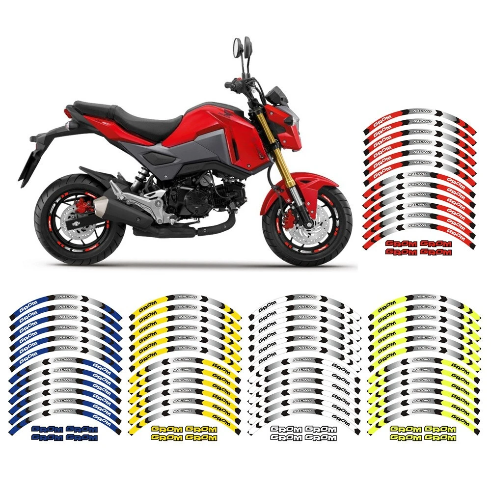 

Motorcycle Reflective Wheel Rim Tape Decals Stripes Stickers For MSX125 SF Grom125 2014-2025 Motos Stripes