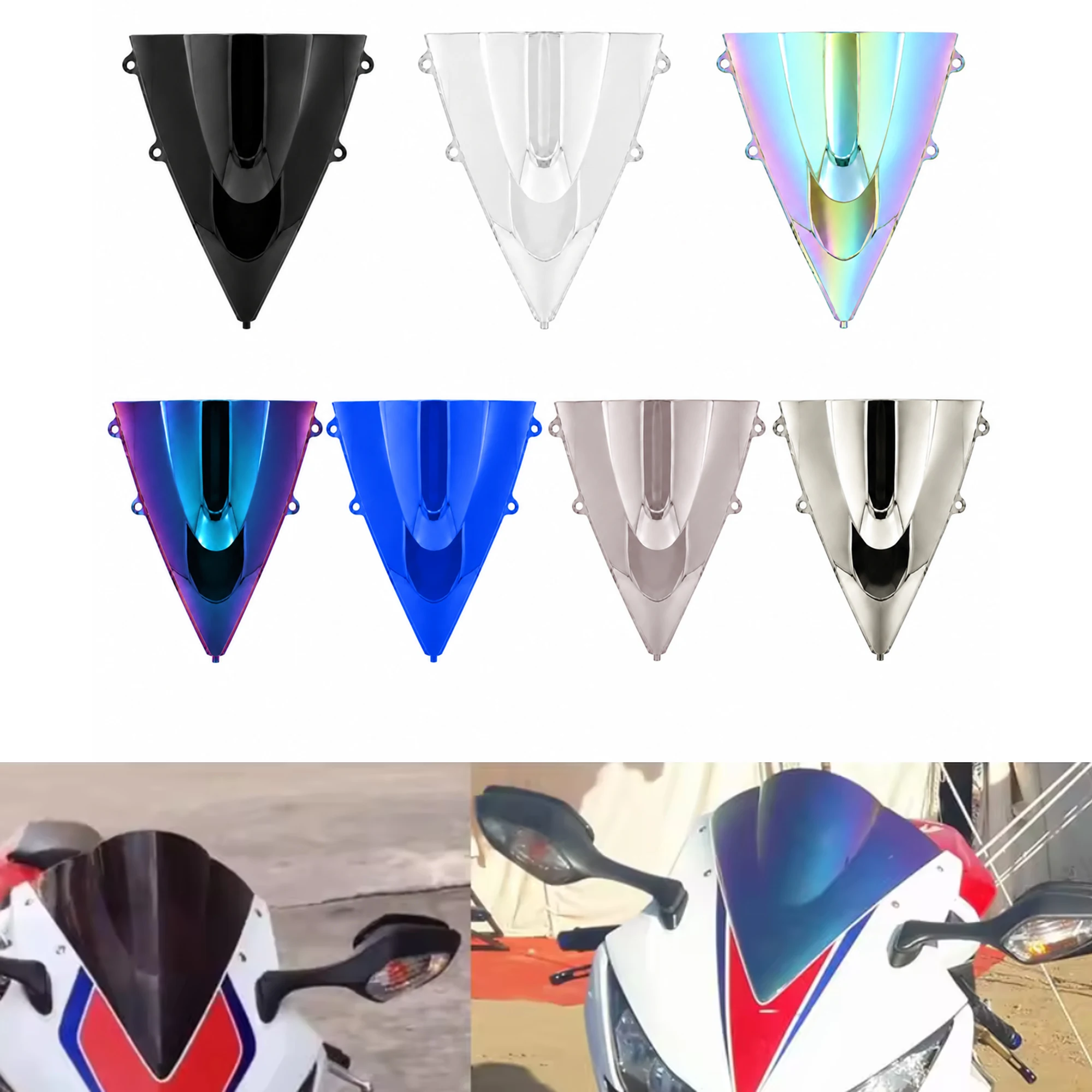 Motorrad-Windschutzscheibe für Honda CBR1000RR CBR 1000 RR 1000RR 2012-2015 2016 Windschutz-Zubehör Verkleidung Windabweiser Windschutz