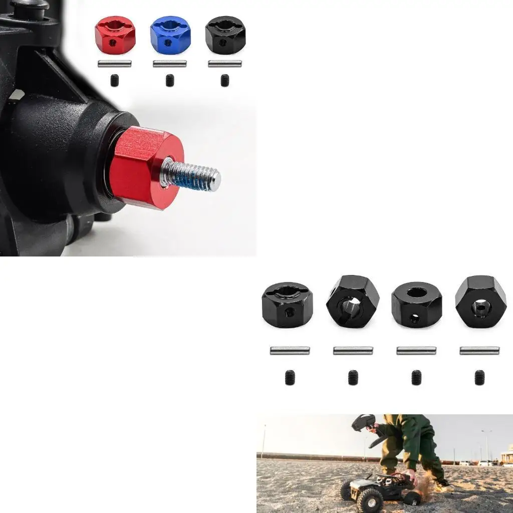 

76HF Grip 12mm Couplers Parts Modern Black Finish for Competitive Remote Control Car Accessories