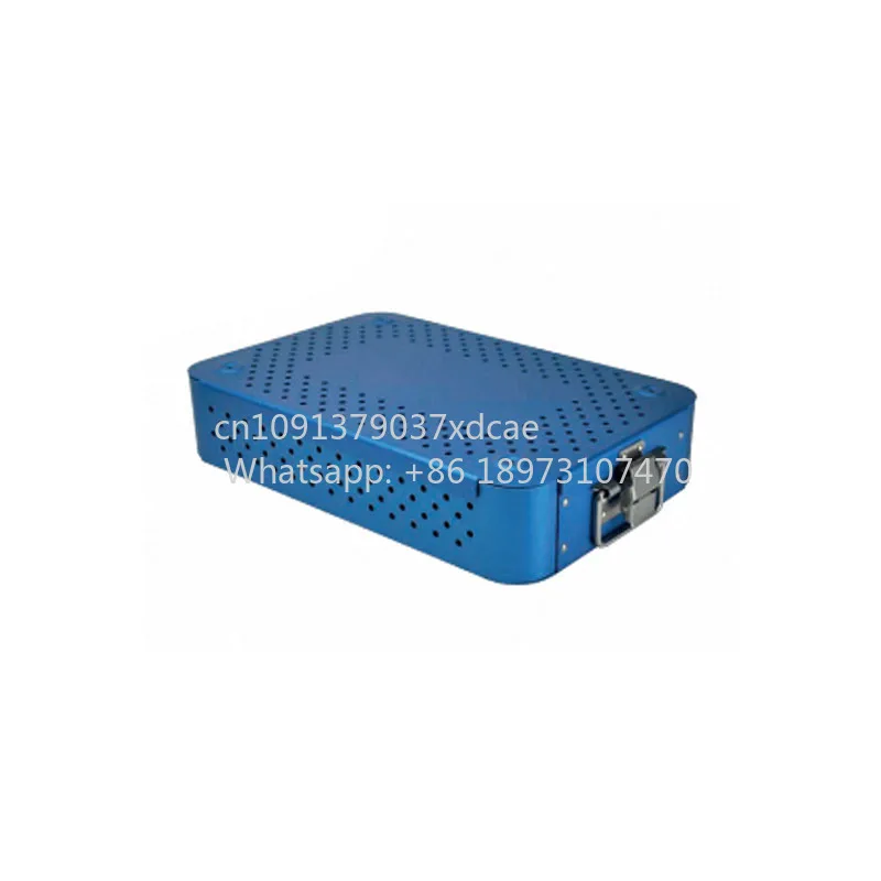 2026 NEW Azicon's Custom Aluminum . Perforated Surgical Instrument Sterilization Container Autoclave Tray Box