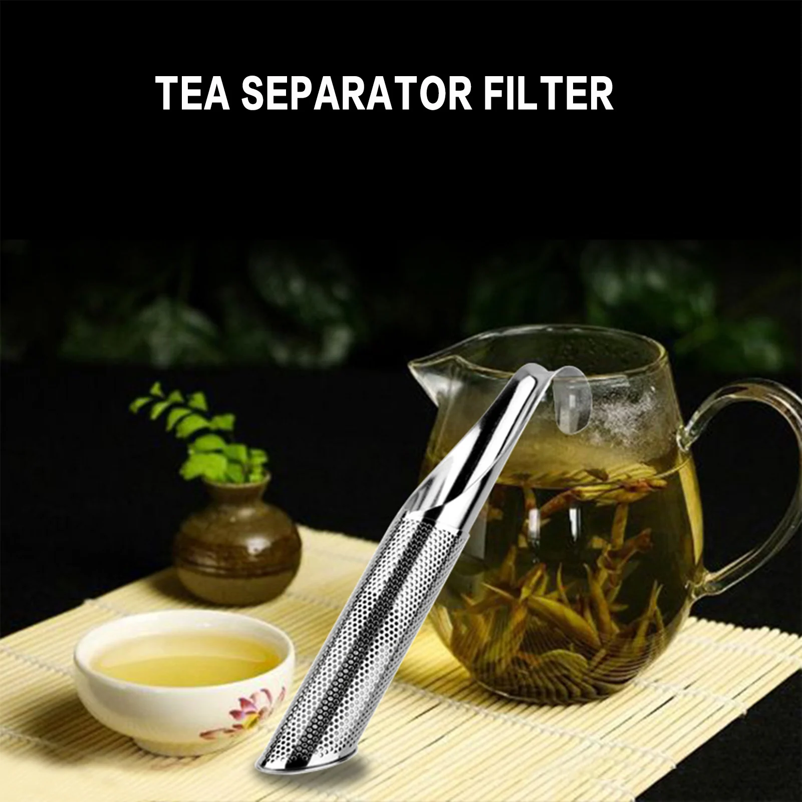 Stainless Steel Tea Diffuser with Durable Encrypted Mesh Design for Coffee Leaf Tea or Mulling Spices