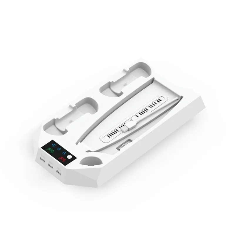 YH-55 for PS5 Bracket with Cooling Station and Dual Controller Charging Station for PS5 Gamepad Charging Dock Station