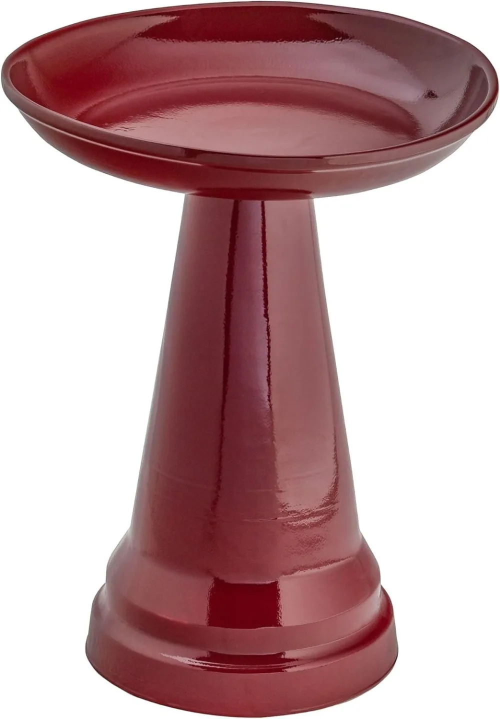 

Birds Choice Ohio Stoneware Bird Bath | Pedestal Bird Bath, Stable Locking Top | Weather-Resistant Ceramic Clay, Glazed Finish