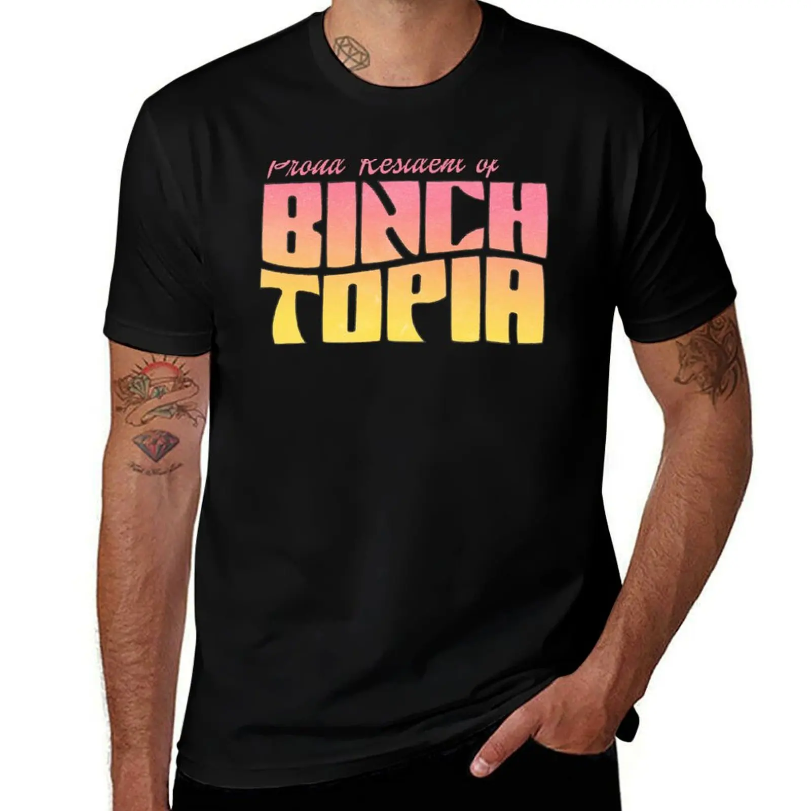 

binchtopia T-Shirt valentines boutique clothes sports fans aesthetic clothes big and tall t shirts for men