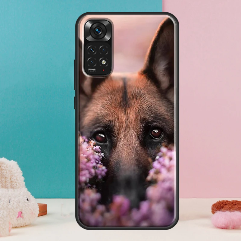 German Shepherd Dog Case For Xiaomi Redmi Note 12 11 10 9 8 Pro 9S 10S 11S 12S Redmi 12C 9A 9C 10A 10C Coque