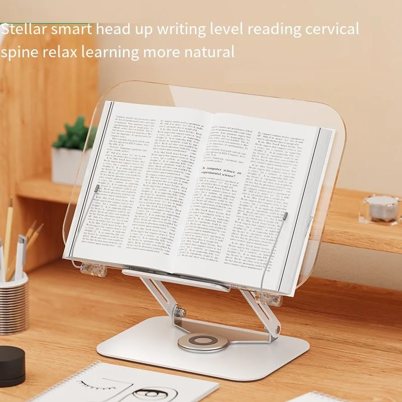 

Reading Book Stands Transparent Acrylic Multifunctional Lifting Children's Reading Stand Desktop Bookshelf Student Bookstand