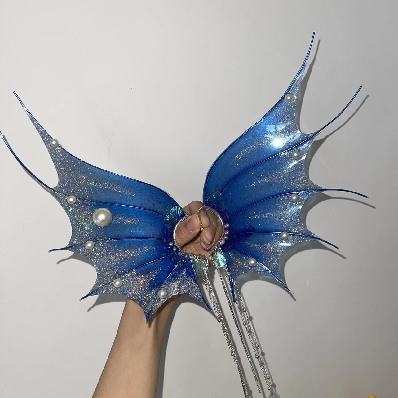 

HOT! Mackerel Ears Mermaid Ears Headband Accessories Shanhaijing Fish Scale Lolita Elf Ears Fairy Headband Earrings