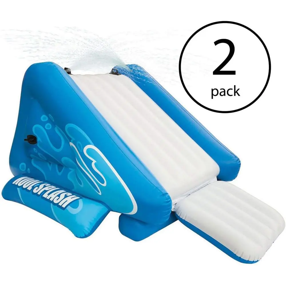 Opblaasbare Kool Splash Water Slide met sproeiers voor kinderen vanaf 6 jaar, speelcentrum zwembadglijbaan voor kinderen en volwassenen