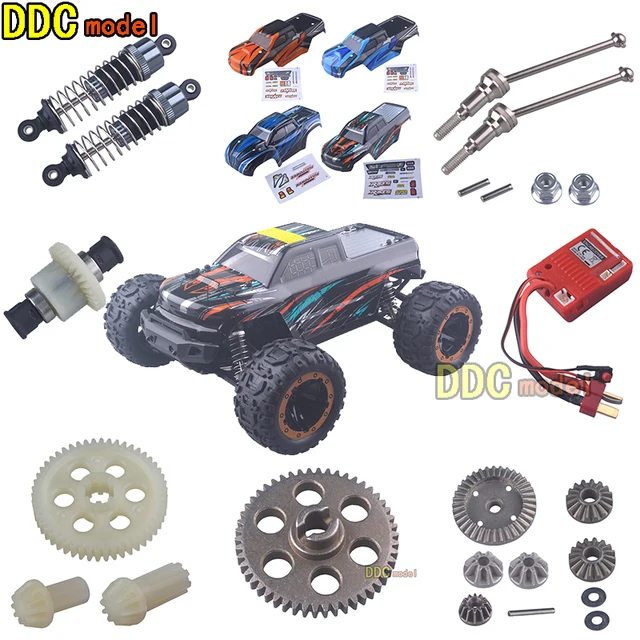 HAIBOXING 1/16 dla hbx16889 16889A SG1601 pilot zdalnego sterowania części zamienne do samochodów RC aktualizacja metalowa przekładnia mechanizm różnicowy amortyzator koła