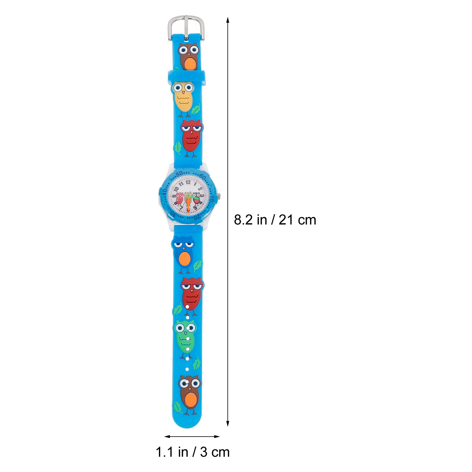 Jam Tangan Tali Burung Hantu Kartun 3D Anak-anak Jam Tangan Gelang Karet Gerakan Tepat Mudah Dipakai Hadiah Ulang Tahun Jam Tangan Anak Kartun