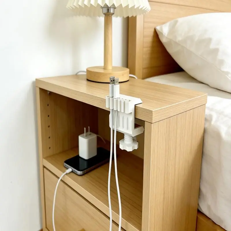 3D Printed Pla Eco-Friendly Material Desktop Data Cable Clip, Desktop Traceless Cable Management And Organization ToolBH-ELEVEN