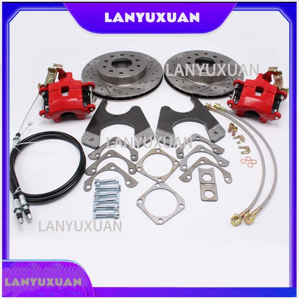 2026 Bolt Rear End Disc Brake Kit Compatible with Chevy 10 12 Chevelle El Camino Malibu 1964-1972 Car Engine Replacement Parts