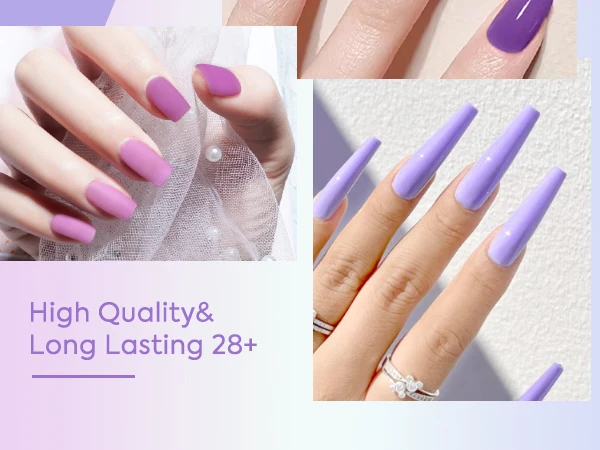 Verbessertes HEMA FREE CANNI Nagelgel-Nagellack-Set, hellviolette Kollektion, geleerosa, natürliches französisches Nageldesign, Soak Off UV-LED-Nägel – Detail 10