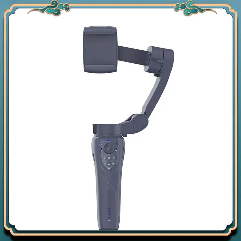 (新品)-F12 3軸ジンバルスタビライザー、LED照明、AIインテリジェント顔追跡サポート、ビデオ/写真用フォーカスコントロール