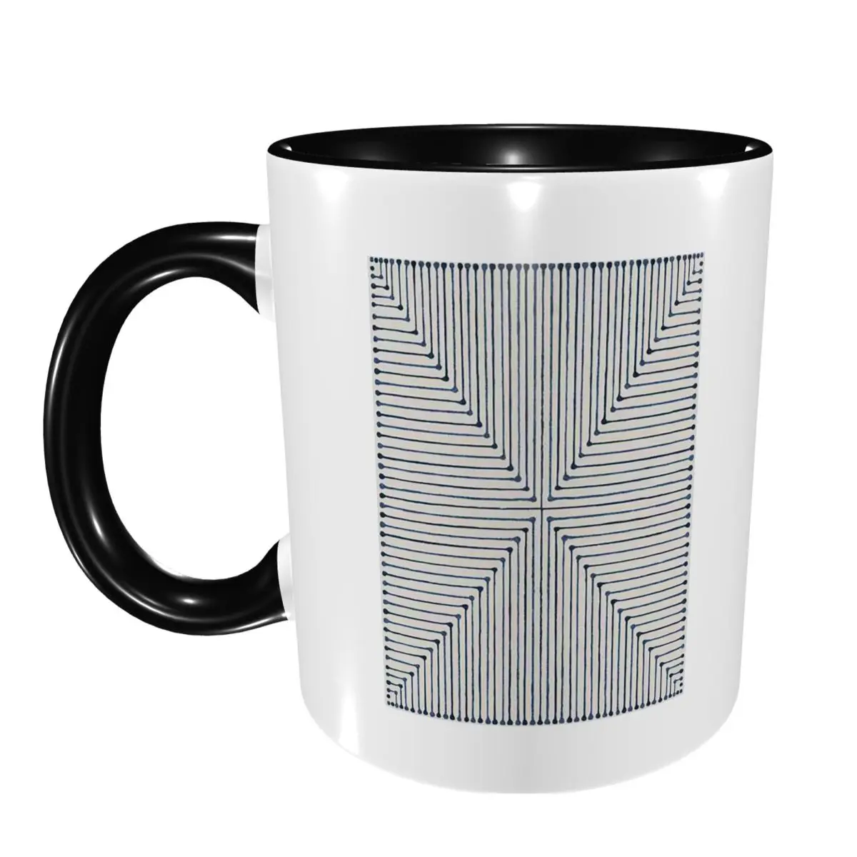 Jonathan Adler Inkdrop Slate Blue Mug Funny Ceramic Coffee Cups Tea Mugs Milk Cup Drinkware Gifts for Friends
