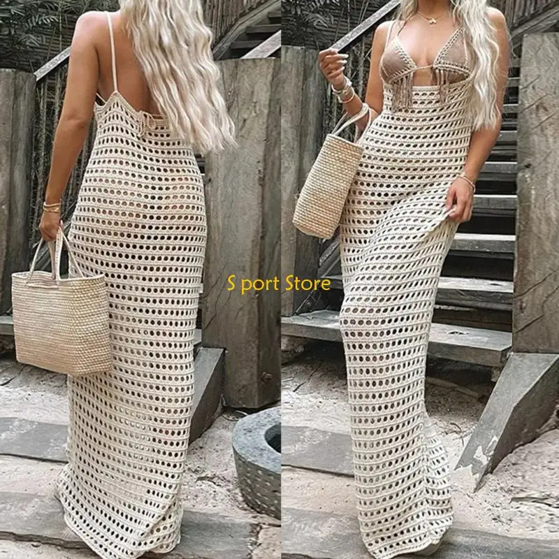 U2JB Copricostume da donna, scollato, senza maniche, scollo a V profondo