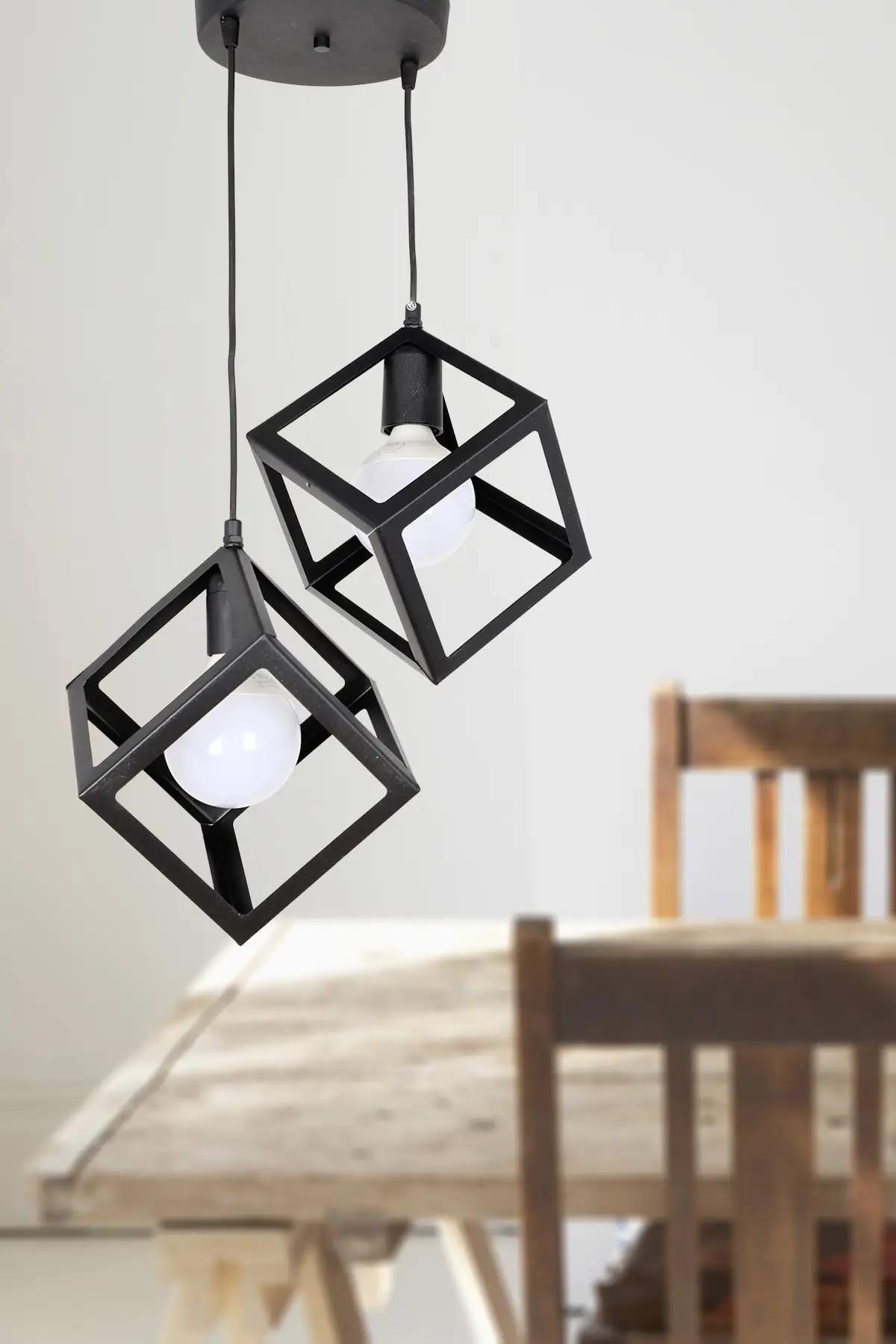 Cube 2nd Black Chandelier 200 002 1001 021
