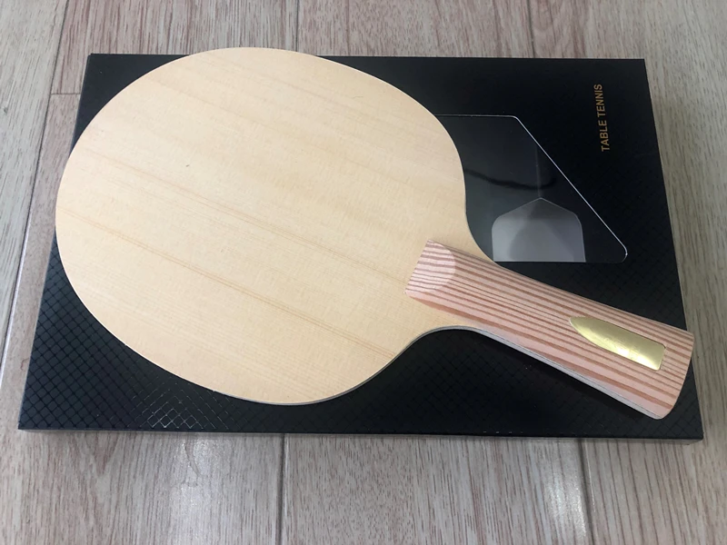 Stuor BLUE Carbon Hinoki Table Tennis Blade Hinoki Wood Ping Pong Racket 7 Layers With Fiber Carbon Fast Attack FL ST CS