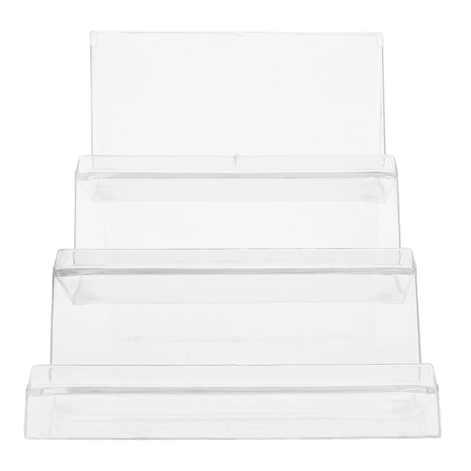 

Acrylic Storage Rack Wallet Display Stand Transparent Organizer Desktop Holder Purses Jewels Books Design Durability
