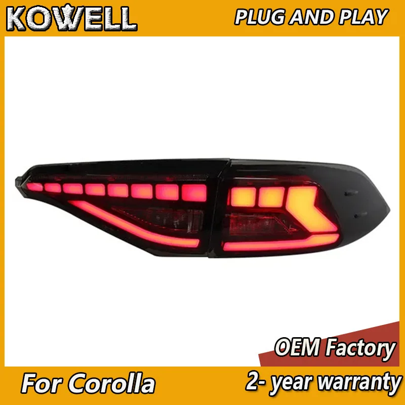 

Car Styling for Toyota Corolla Tail Lights 2019-2022 Allion Taillights Rear DRL Fog Brake Turn Signal Reversing