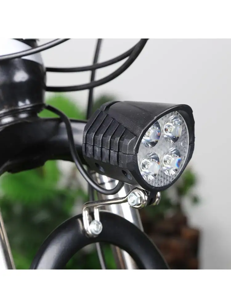 48V Elektroroller LED-Frontlicht Scheinwerfer mit hoher Helligkeit und Hupe, energiesparend, einfache Installation, Fahrradzubehör
