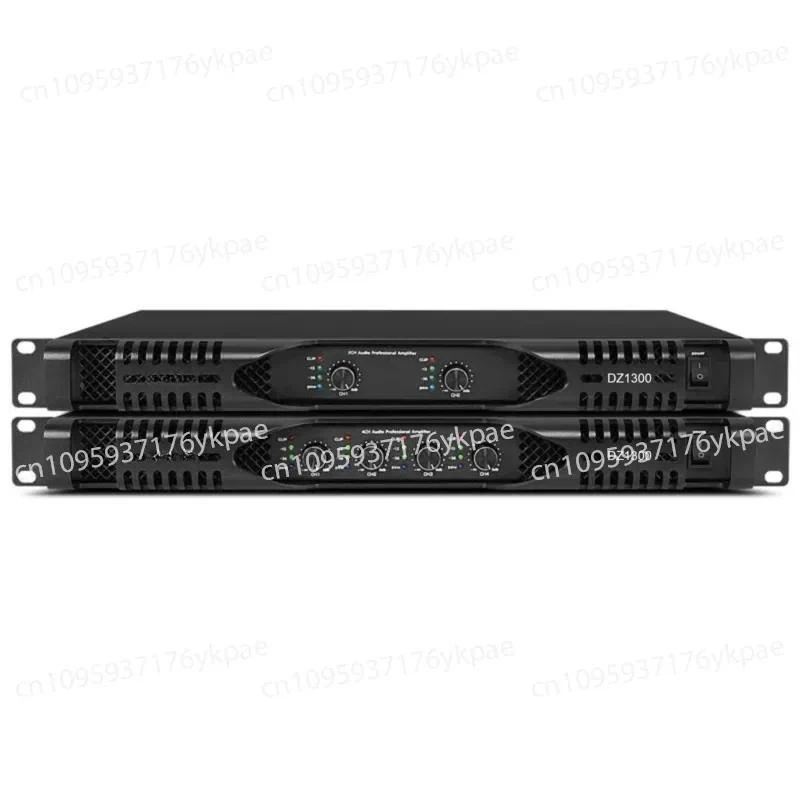 DZ1300 Professional Class D 1300W 1U Digital Power Amplifier 4-Channel Conference Audio System Power Amplifier