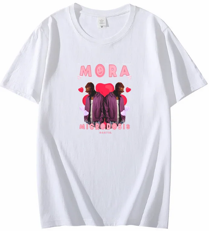 

Retro Mora T-shirt Mora Face Bootleg Men's Mora Interesting Suitable for Fans Women's New Year Fan Gift Cotton T-Shirt