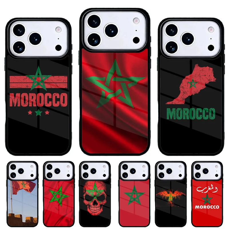 Funda iPhone con Bandera de Marruecos – Carcasa Protectora