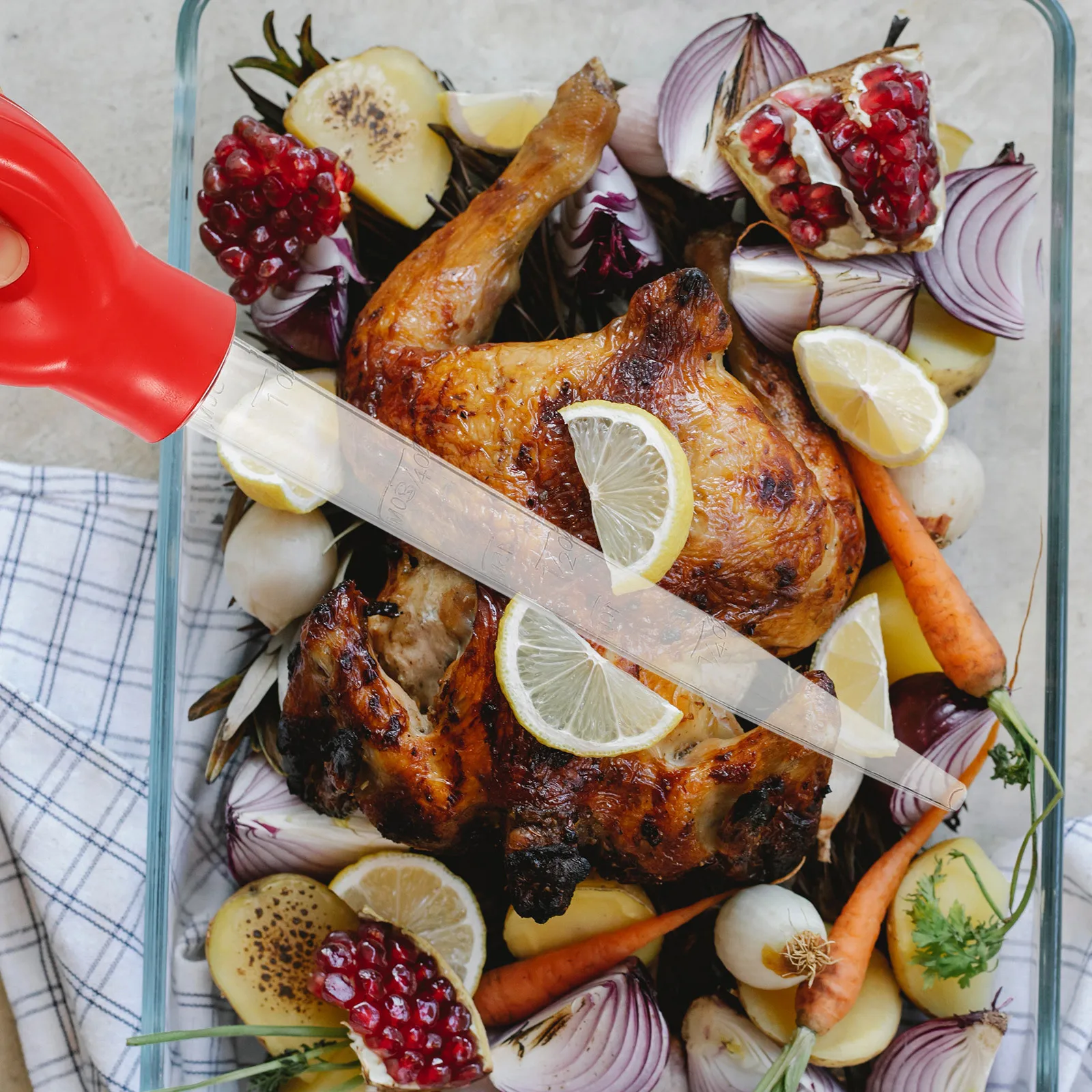 

Seasoning Pump Turkey Baster Kitchen Gadgets Oil Dropper Premium Plastic Graduated Tube Ounces Millimeters Sauce Chicken