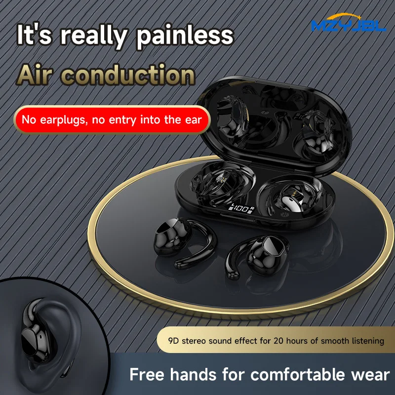 

Наушники Bluetooth 5,3, наушники с воздушной проводимостью, I68 TWS, беспроводные наушники, спортивные крючки, водонепроницаемая гарнитура, игровые наушники