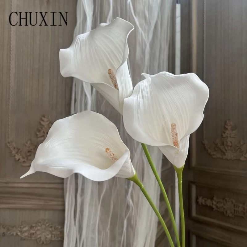 Ev Hand fühlen Calla Lilie künstliche Blume Hochzeit Blumen arrangement Materialien Party Home Tisch dekoration Weihnachten Fotografie Requisite