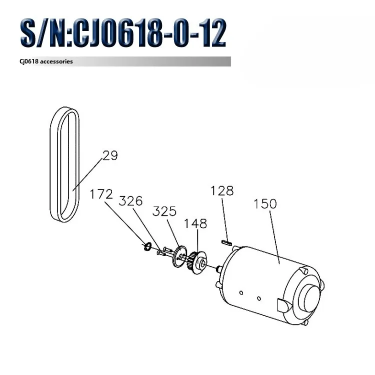 0618-150B Permanent magnet DC motor 550w (220V-230V)