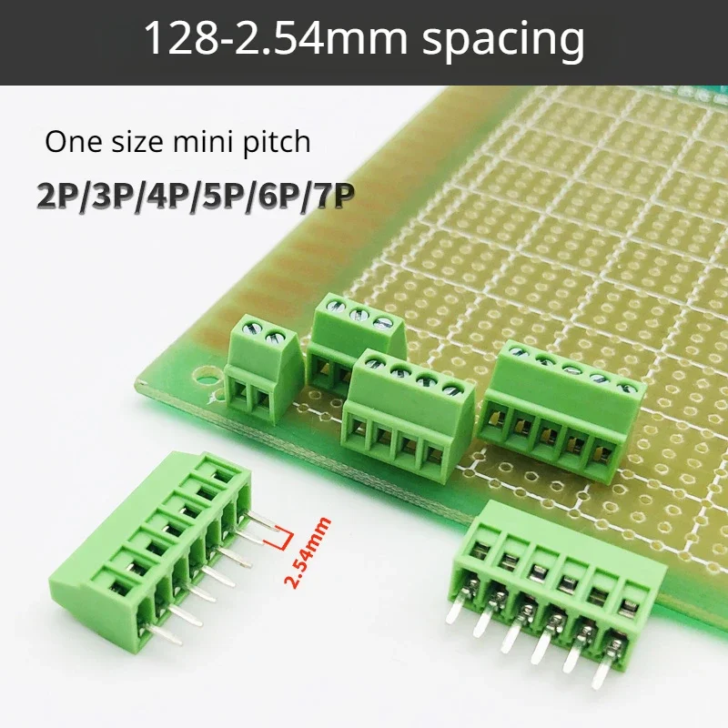 5 sztuk/partia KF128/JM128-2.54/3.5/3.81/5.0/5.08/7.5 zaciski typu Śruba mogą być łączone na zielono