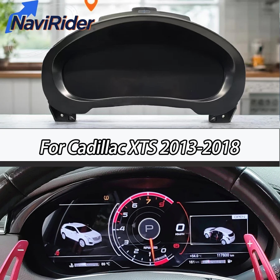 

12.3" Linux Full LCD Digital Dashboard Cluster For Cadillac XTS 2013-2018 Speedometer Instrument Virtual Cockpit Panel Carplay