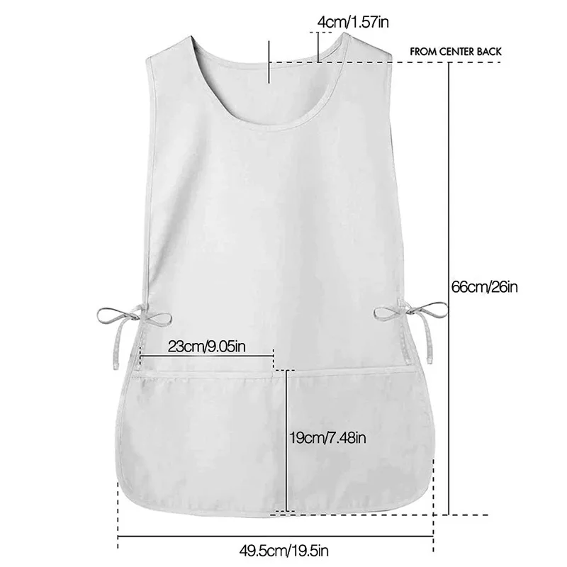 Neutral Unisex Vest Apron Waterproof Workwear for Chef Cleaning Adult Coverall Essential