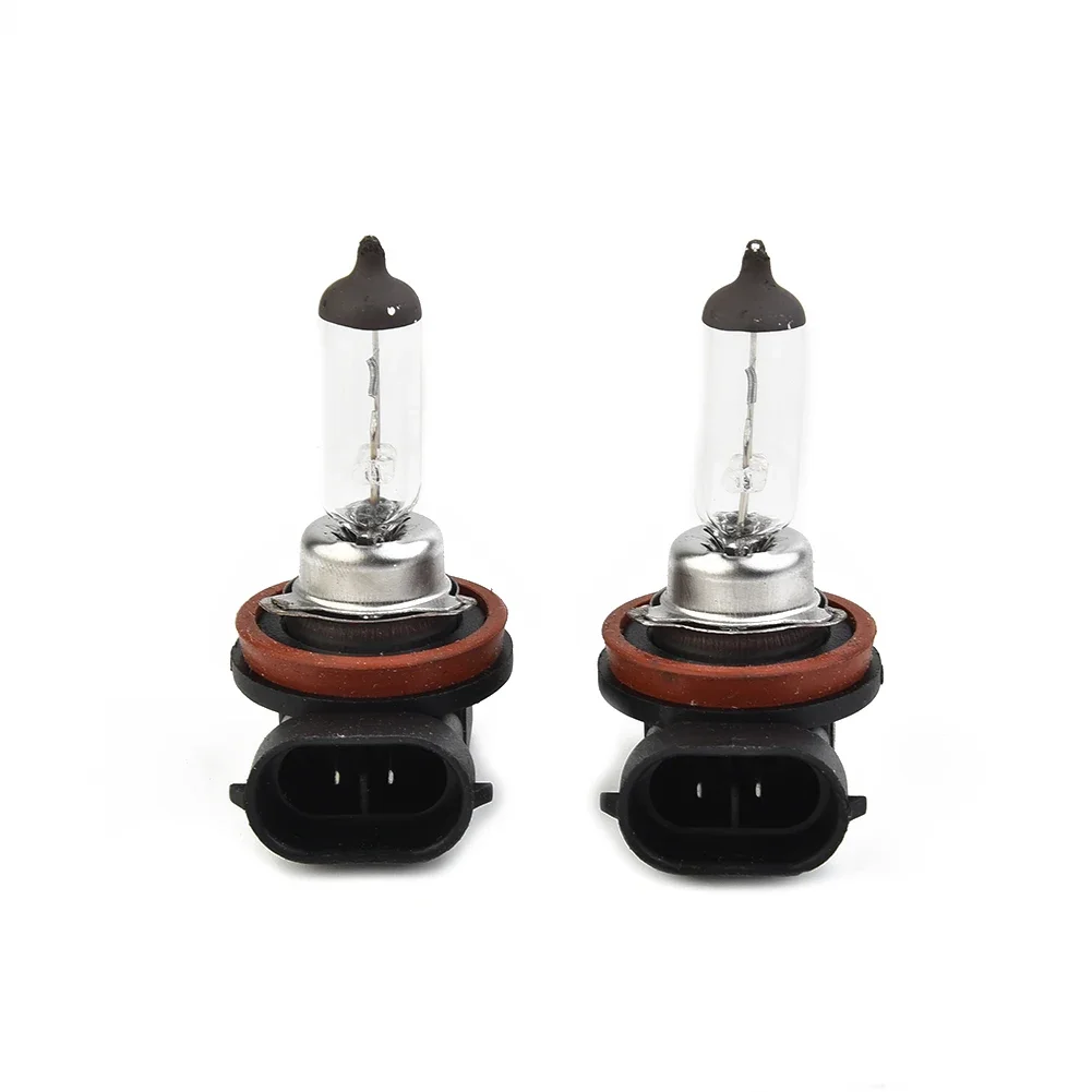 2pcs H11 Car HeadLight Bulbs Wide Driving Vision 12V 55W Clearing Halogen Headlamp Light Bulb Super Bright Car Accessories