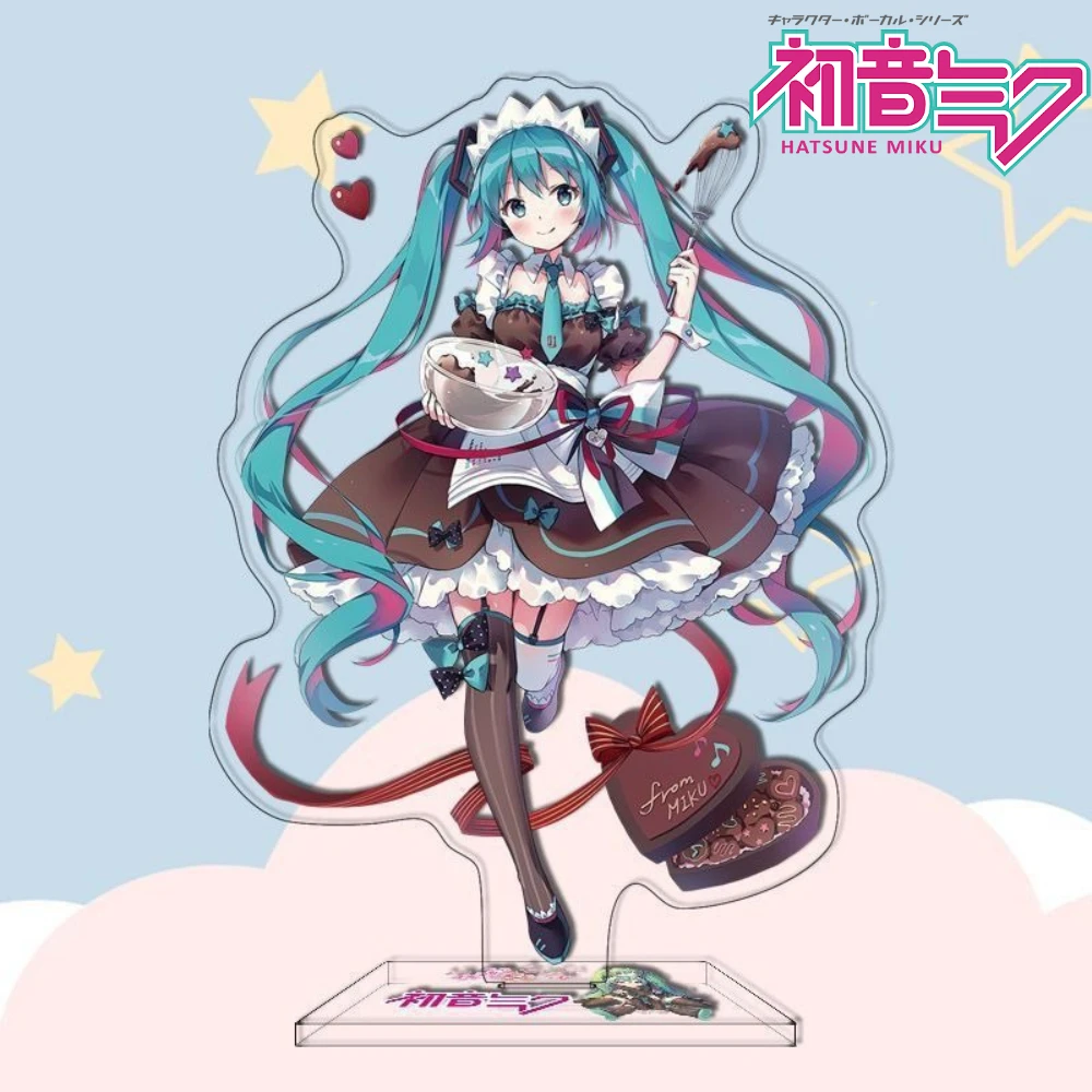 

Hatsune Miku стоячая фигурка дисплей аниме персонаж акриловая подставка виртуальная певица для украшения стола коллекция фанатов подарок